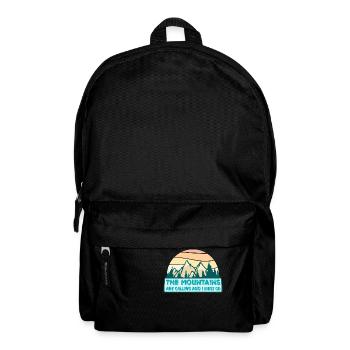 Les montagnes m’appellent et je dois aller dire - Sac à dos - noir - Devant