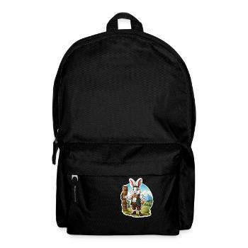 Lederhose / Tier / Tracht / Tradition / Hase - Rucksack - Schwarz - Vorne