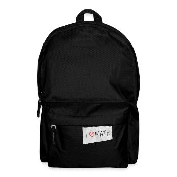 I love math - Backpack - black - Front