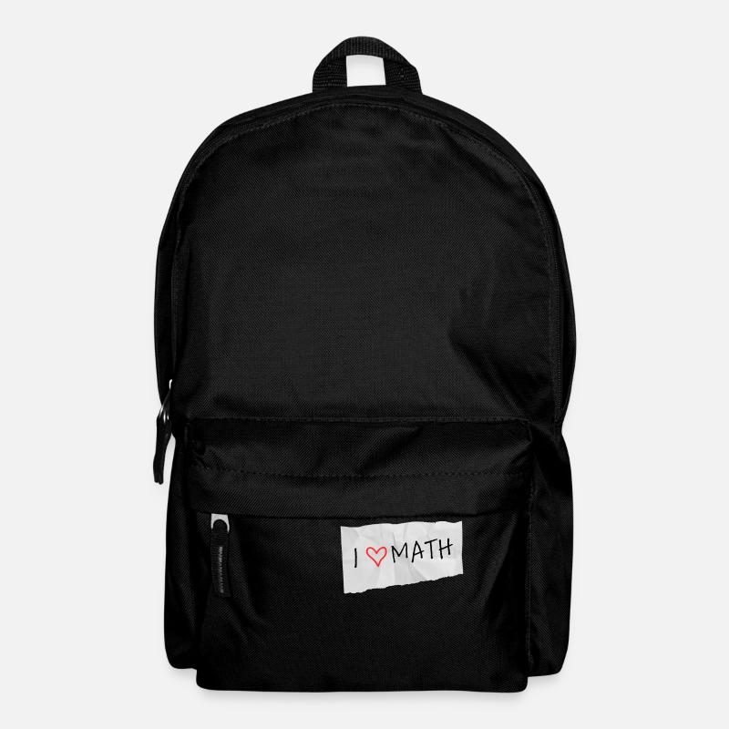 J’adore les maths - Sac à dos - noir