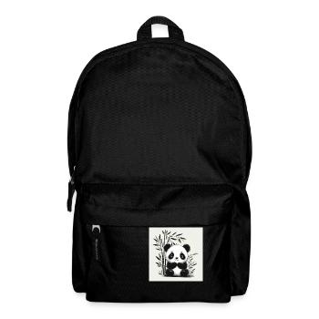 Cute Panda - Backpack - black - Front