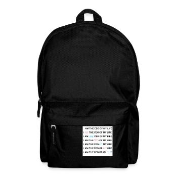 I AM THE CEO OF MY LIFE - Rucksack - Schwarz - Vorne