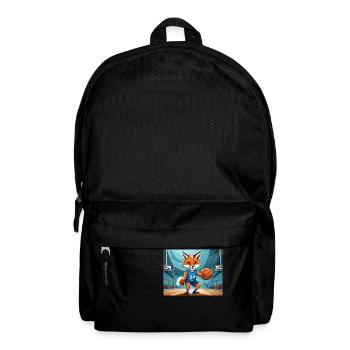 Niedlicher kleiner Teufel Fuchs Alltag – Kekse - Rucksack - Schwarz - Vorne
