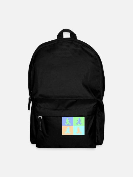 Junior Biker Pop Art pastel - Rucksack - Schwarz