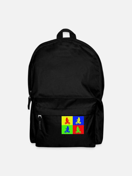 Junior Biker Pop Art Color - Rucksack - Schwarz
