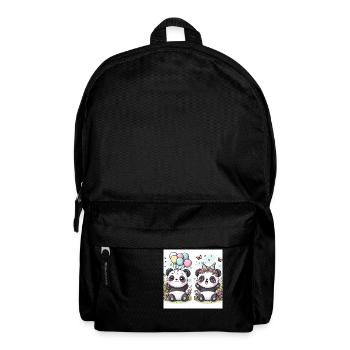 Pandaparty - Rucksack - Schwarz - Vorne