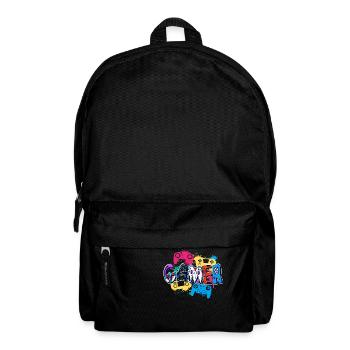 Bunter Gamer Controller Kunststil Poster - Rucksack - Schwarz - Vorne
