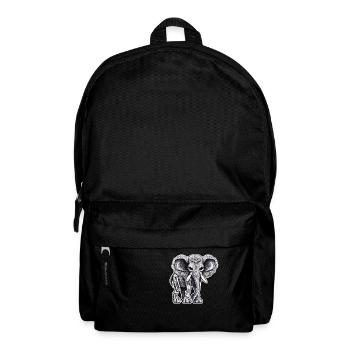 La Catrina/ Tattoo / Mexiko / Tier / Elefant - Rucksack - Schwarz - Vorne