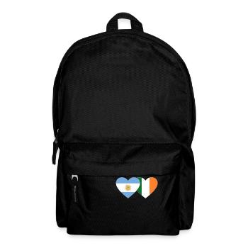 Argentinien Irland Flagge - Rucksack - Schwarz - Vorne