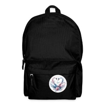 Cygne : L'amour tendre - Sac à dos - noir - Devant