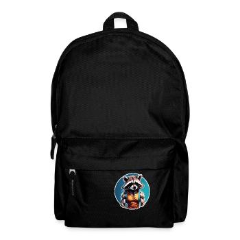 Bodybuilder / Sport / Fitness / Waschbär / Muskeln - Rucksack - Schwarz - Vorne