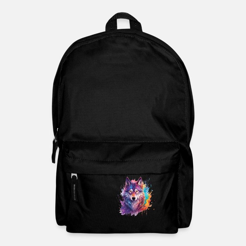 magic wolf - Rucksack - Schwarz