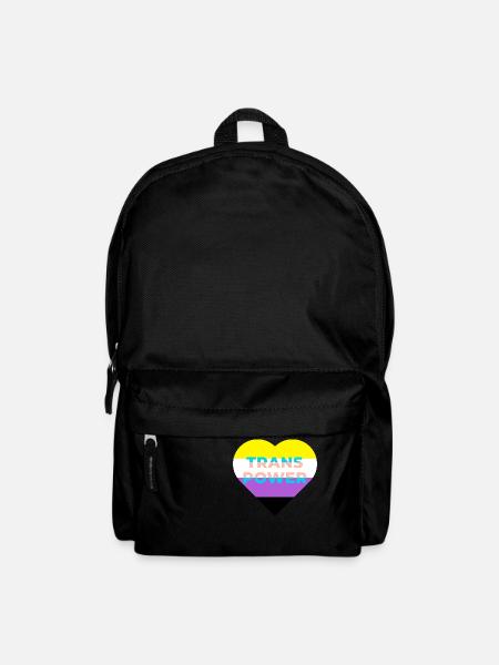 Trans Power: T-Shirt für trans-positive - Rucksack - Schwarz
