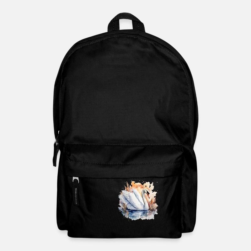 Cygne animal de puissance - Sac à dos - noir