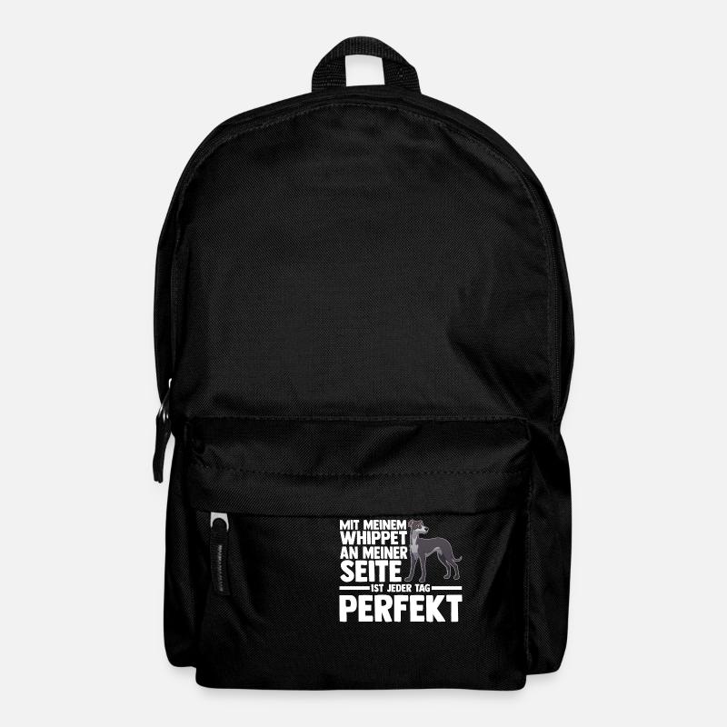 Hund Whippet - Rucksack - Schwarz