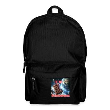 I love chocolate - everywhere - Rucksack - Schwarz - Vorne