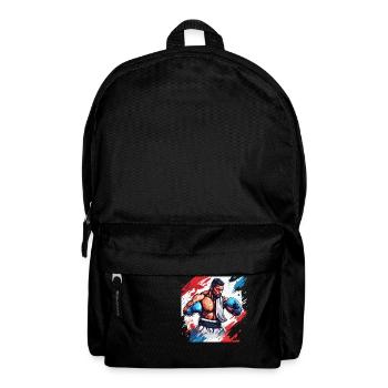 Boxer / Sport / Kampf / Arena / Boxring / Fäuste - Rucksack - Schwarz - Vorne