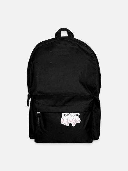 Use your wings - Rucksack - Schwarz
