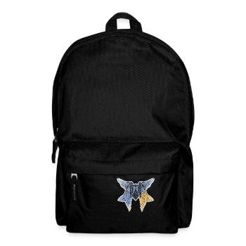 winged trident of Ukraine with the flag - Backpack - black - Front