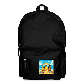 Bitcoin sonnt sich. - Rucksack - Schwarz - Vorne