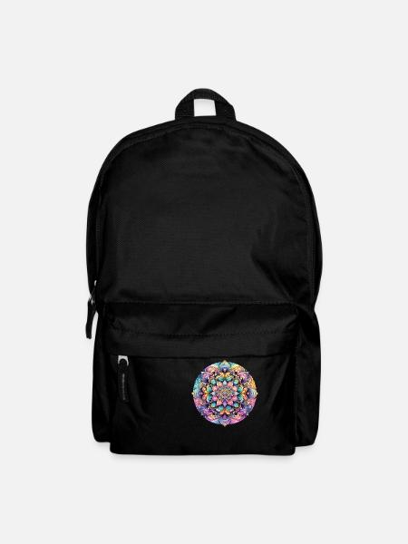 L’élégance de la fleur de couleur - Sac à dos - noir
