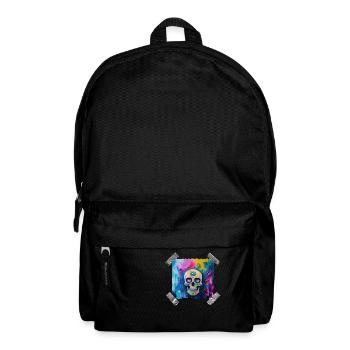 Skull / Bunter verliebter Totenkopf - Rucksack - Schwarz - Vorne