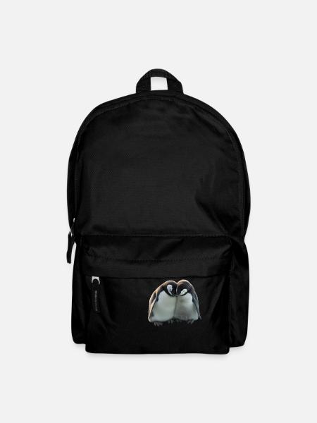 Zwei Pinguine umarmen sich - Rucksack - Schwarz