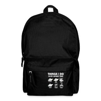 Things I Do In My Spare Time Cruise Funny Cruising - Backpack - black - Front