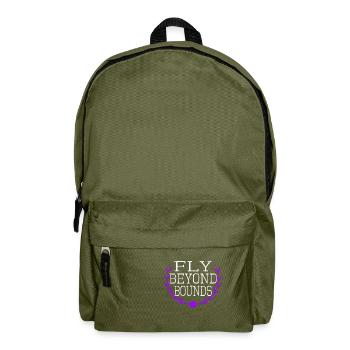 Freedom Quotes Living Freely Funny Quote - Backpack - olive green - Front