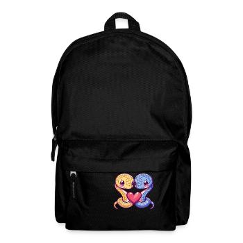 Snake Cobra Comic Couple Love - Backpack - black - Front
