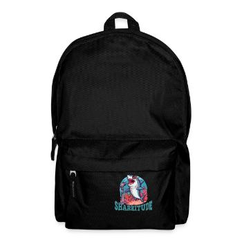 Sharkitude Shark singt mit Haltung - Rucksack - Schwarz - Vorne