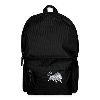 Bull Bull Head Head Logo Steak Beast Gym Horn - Backpack - black - Front