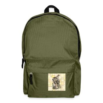 Die Laute - Kubismus - Rucksack - Olivgrün - Vorne