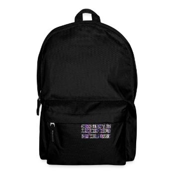 gift sayings coffeebean funny morning happy - Rucksack - Schwarz - Vorne