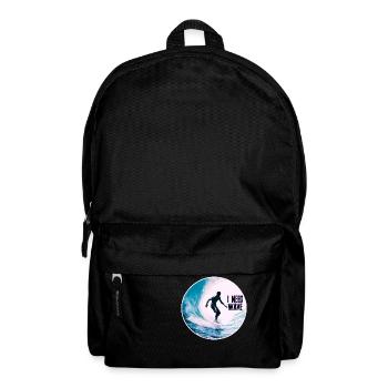 Surfer on the Wave Need Wave - Backpack - black - Front