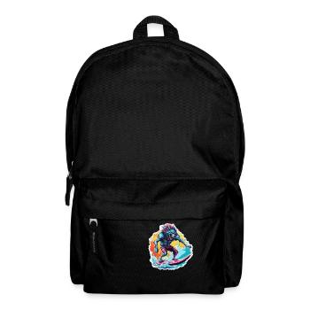 Werewolf / Full Moon / Creature / Transformation / Curse - Backpack - black - Front