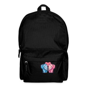 Mammouth Couple Amour Couple Amoureux - Sac à dos - noir - Devant