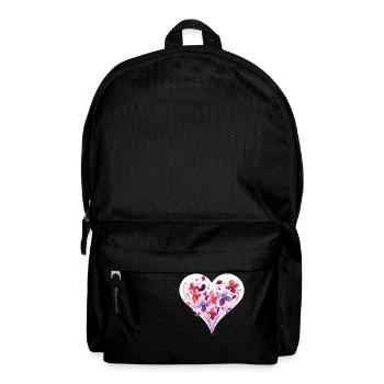 Floral Heart - Backpack - black - Front