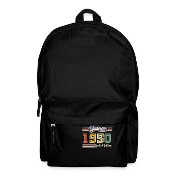 1950 Birthday Gift Awesome Since 1950 Came - Backpack - black - Front