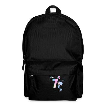 7e anniversaire sirène - Sac à dos - noir - Devant