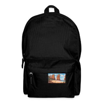 Great Ocean Road, Australia - Pixel Art - Backpack - black - Front