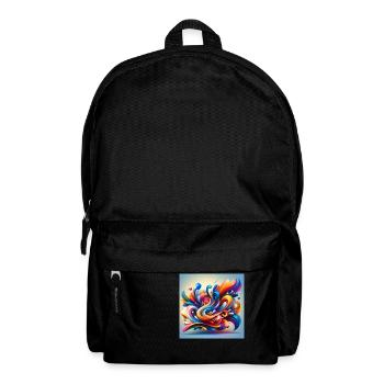 Flow of Colors of Abstraction - Backpack - black - Front