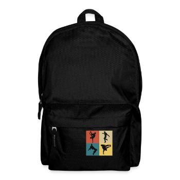 Retro Vintage Hip Hop - Rucksack - Schwarz - Vorne