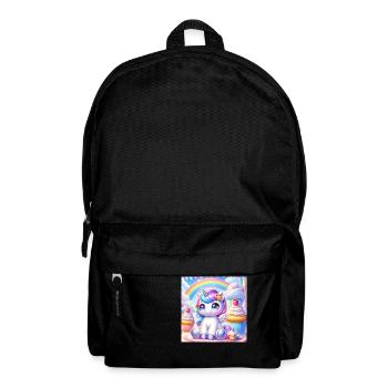 Cartoon Einhorn 1 - Rucksack - Schwarz - Vorne