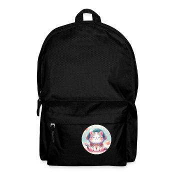 Space, Cat, Astronaut - Backpack - black - Front