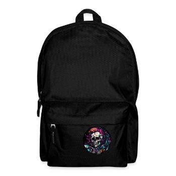 Skull / Totenkopf / Skelett / Gothic / Tattoo - Rucksack - Schwarz - Vorne