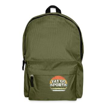 Yay Go Sports! Funny Sports - Backpack - olive green - Front