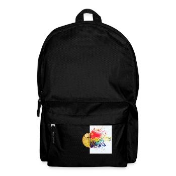 Krypto Gehirn 1 Bitcoin BTC ETH - Rucksack - Schwarz - Vorne