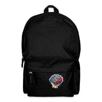 Gehirn / Wissen / Intelligenz / klug / Denken - Rucksack - Schwarz - Vorne