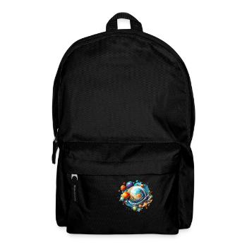 Planètes / Système solaire / Espace / Galaxie - Sac à dos - noir - Devant